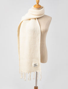 Cream Simple Scarf