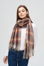 Load image into Gallery viewer, Shannon Mauve Plaid Scarf
