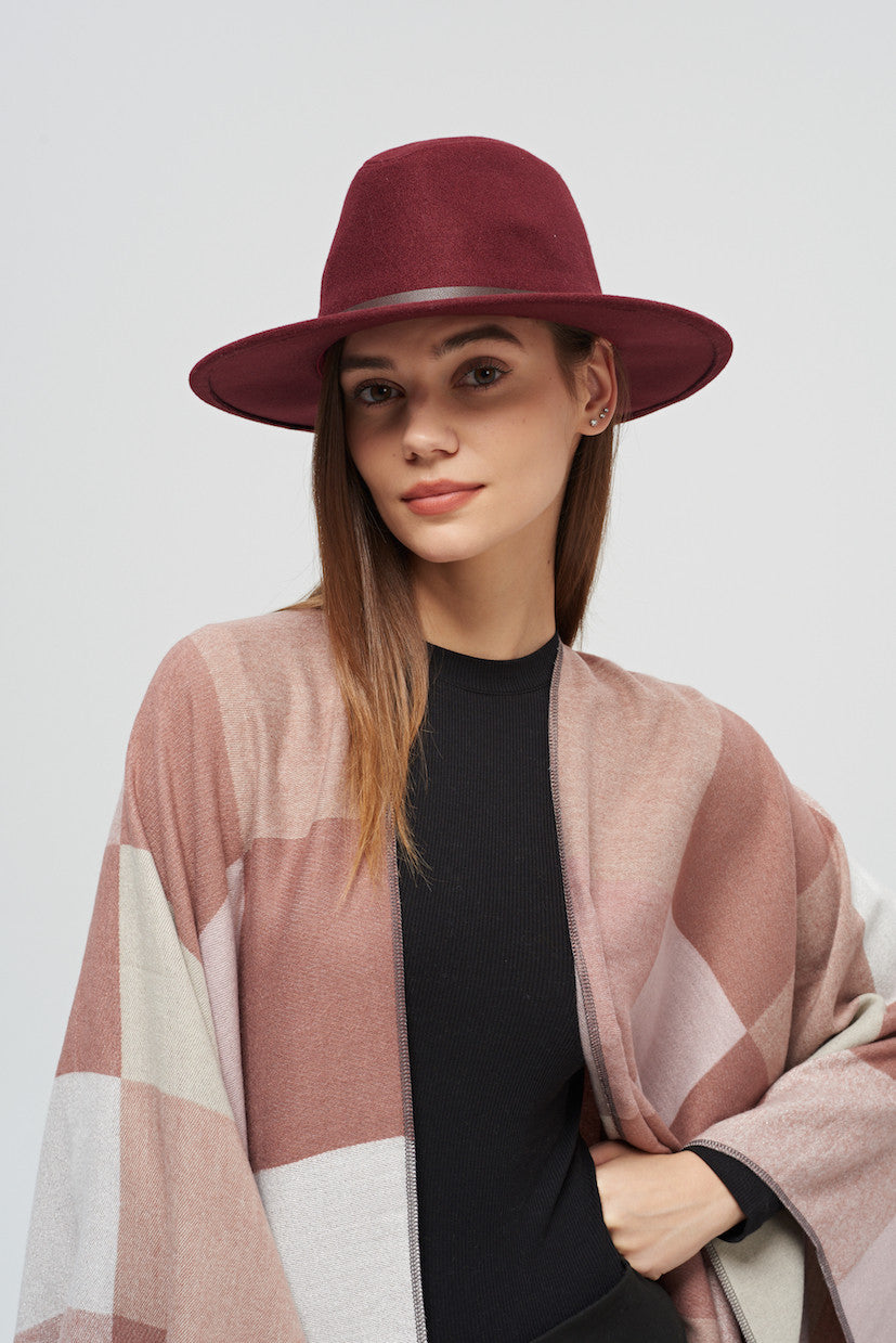 Burgundy Fedora