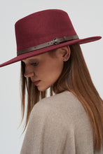 Load image into Gallery viewer, Burgundy Fedora
