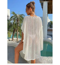 Load image into Gallery viewer, Ivy Bathing Suit Coverup - White
