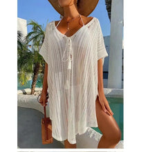 Load image into Gallery viewer, Ivy Bathing Suit Coverup - White
