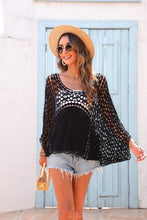 Load image into Gallery viewer, Lola Black Crochet Top
