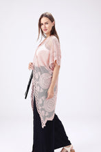 Load image into Gallery viewer, Willow Pink Lace Kimono
