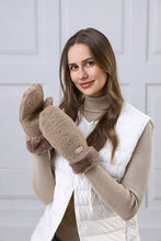 Load image into Gallery viewer, Brown Fleeced Mittens
