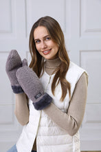 Load image into Gallery viewer, Grey Fleeced Mittens
