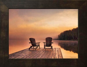 15" x 18" Serenity Chairs Black Frame