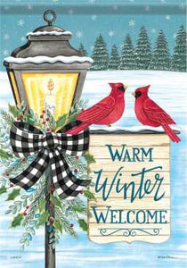 Winter Welcome Chickadee - Garden Flag