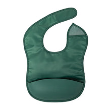 Load image into Gallery viewer, Mess-proof Silicone Pocket Bib - Olive Green
