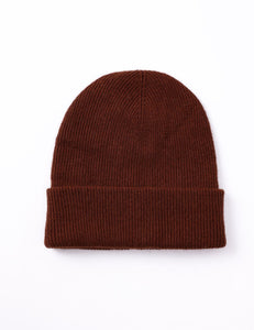Rustic Angora Ribbed Beanie