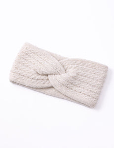 White Knitted Headband