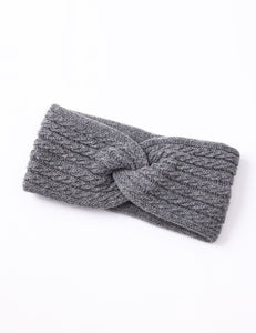 Grey Knitted Headband