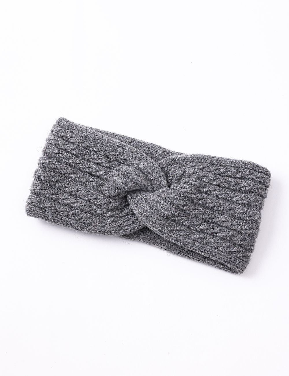 Grey Knitted Headband