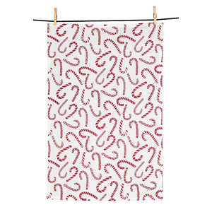 Candy Canes Tea Towel