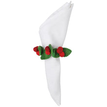 Load image into Gallery viewer, Merry Berry Christmas Felt Napkin Ring
