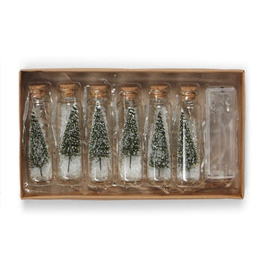 Festive Tree LED Glass Jar