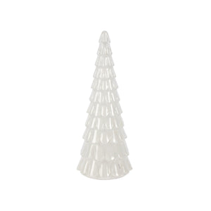 White Sugar Glass Led Tree - Assorted