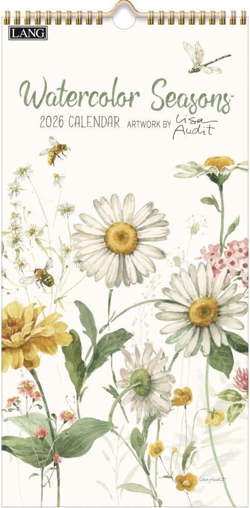 Watercolor Seasons 2026 Lang Vertical Calendar