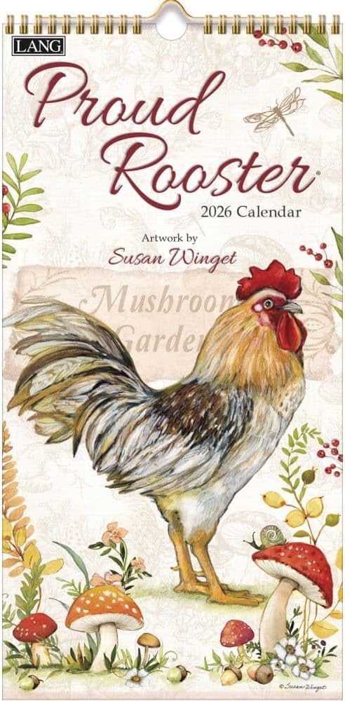 Proud Rooster 2026 Lang Vertical Calendar
