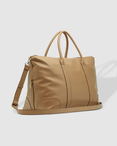Alexis Eddie Weekender Travel Bag - Latte