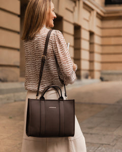 Manhattan Tote Bag - Chocolate