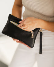 Load image into Gallery viewer, Mimi Logo Wristlet - Black
