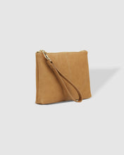 Load image into Gallery viewer, Mimi Logo Wristlet - Camel
