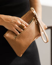 Load image into Gallery viewer, Mimi Logo Wristlet - Camel
