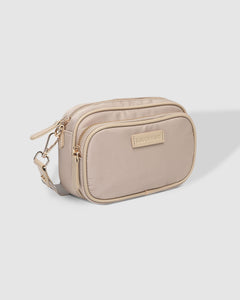 Cali Nylon Crossbody Bag - Beige