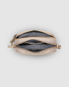 Cali Nylon Crossbody Bag - Beige