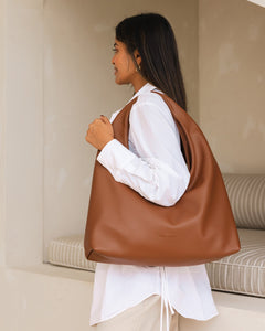 Monaco Shoulder Bag - Tan