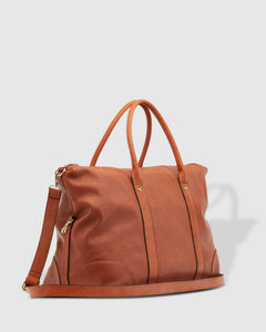 Alexis Stripe Travel Bag - Tan