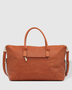Alexis Stripe Travel Bag - Tan