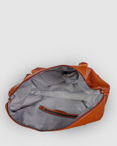 Alexis Stripe Travel Bag - Tan