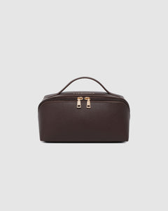 Ellis Makeup Bag - Chocolate