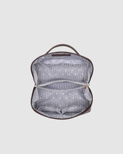 Load image into Gallery viewer, Ellis Makeup Bag - Chocolate
