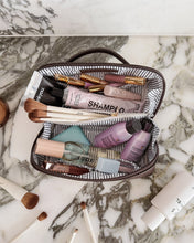 Load image into Gallery viewer, Ellis Makeup Bag - Chocolate
