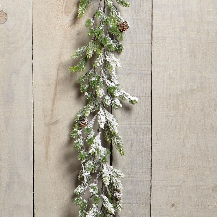 Frosted Snow Finish Garland