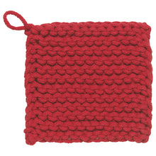 Load image into Gallery viewer, Chili Red Knit Potholder
