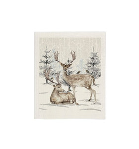 Reindeer Forest Sponge Cloth