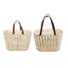 Load image into Gallery viewer, Breeze Woven Totes With Straps - Assorted
