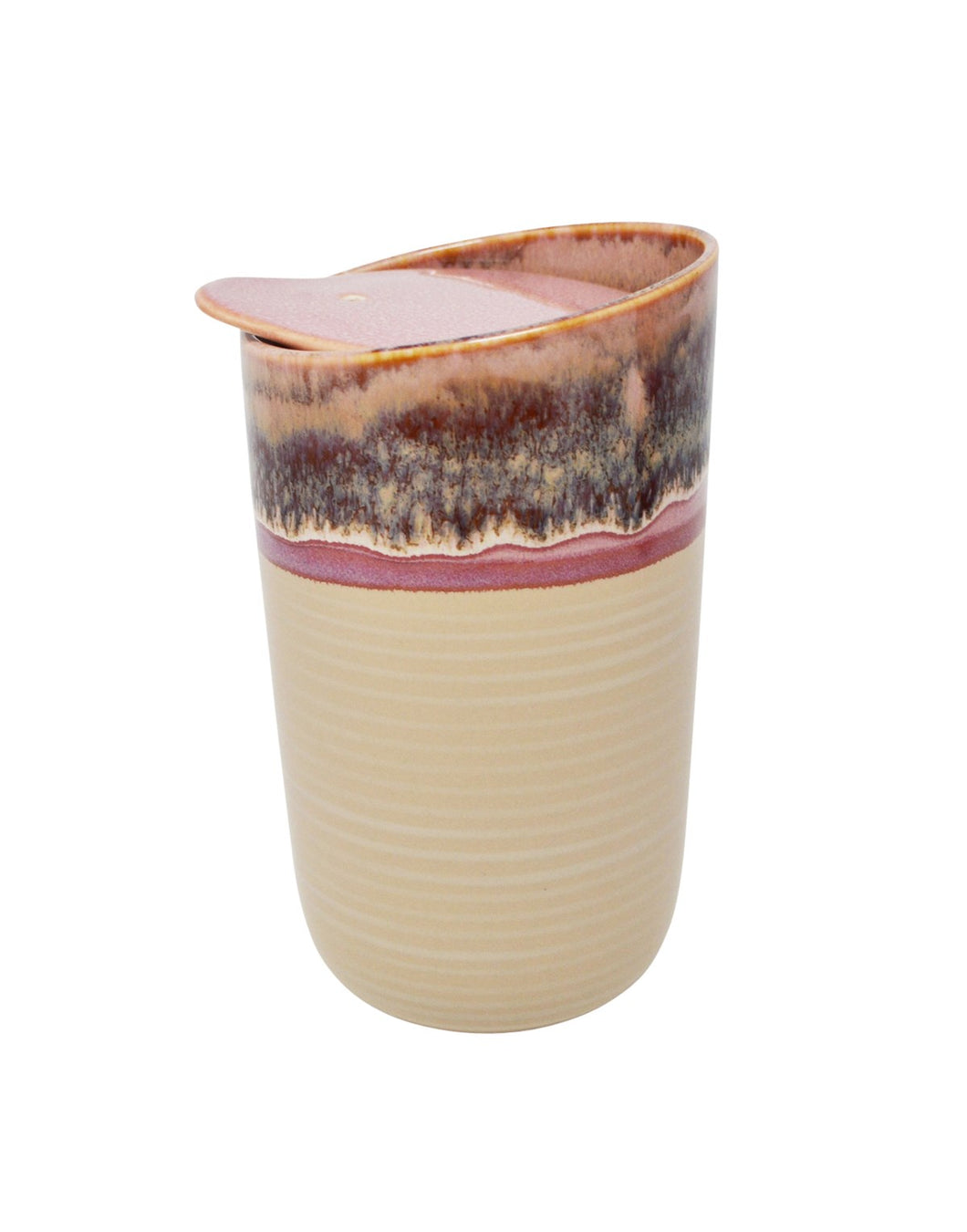 Mauve Ceramic Travel Mug