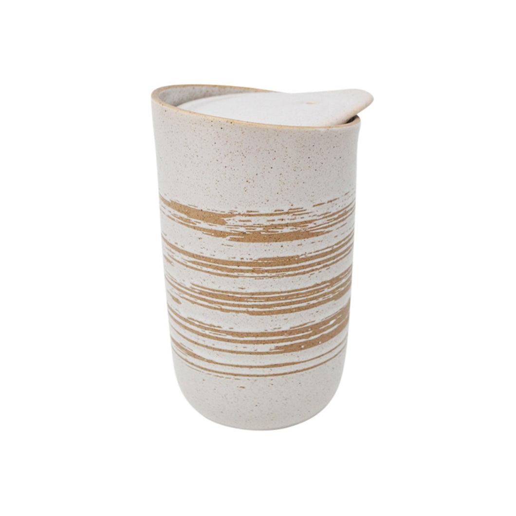 Rustic Cottage Ceramic Travel Mug