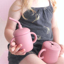 Load image into Gallery viewer, Silicone Snack Cup For Babies, Toddlers &amp; Kids - Dusty Rose
