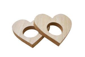 Set of 2 Heart Napkin Rings