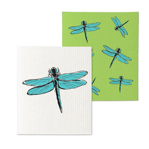 Dragonflies Dishcloths - Set of 2