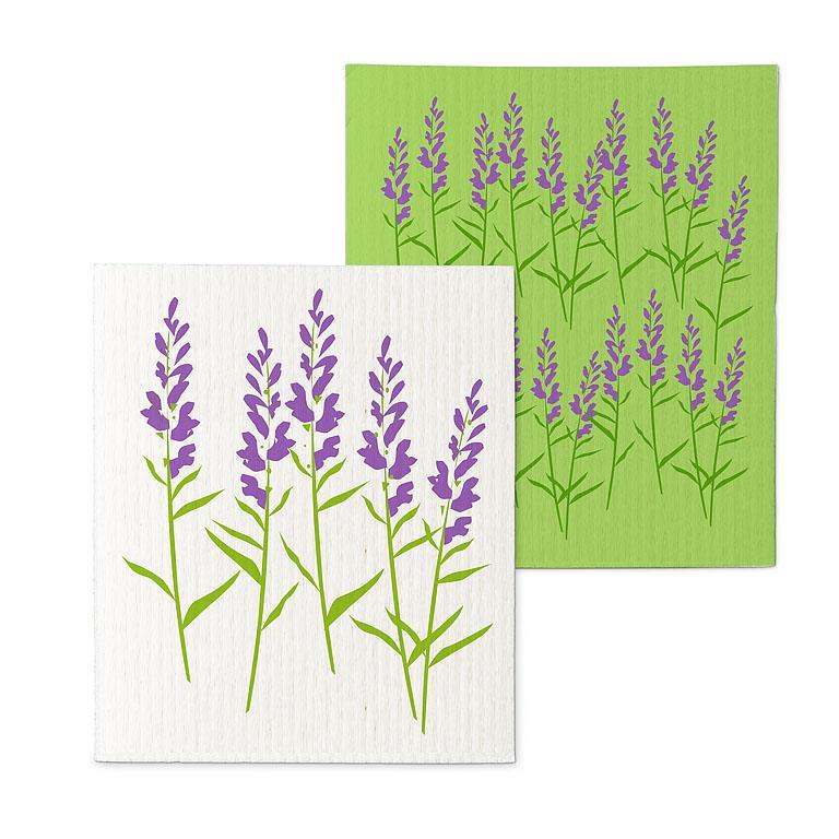 Lavender Branch Dishcloths - Set of 2