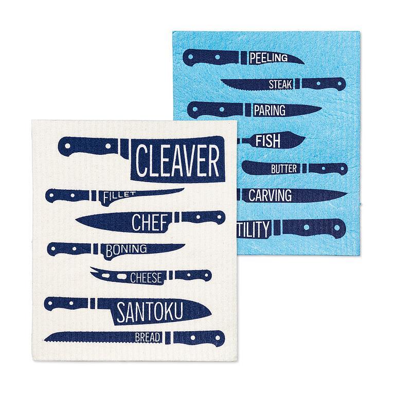 Knives Dishcloths - Set of 2