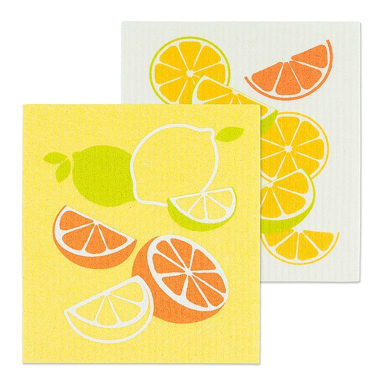 Citrus Dishcloths - Set of 2