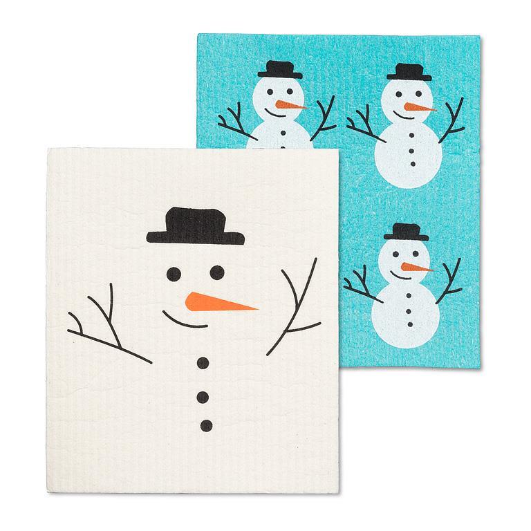 Snowman Dishcloths - Set of 2